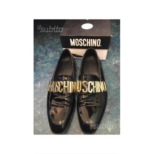 Scarpe Moschino eleganti in vernice nera 45