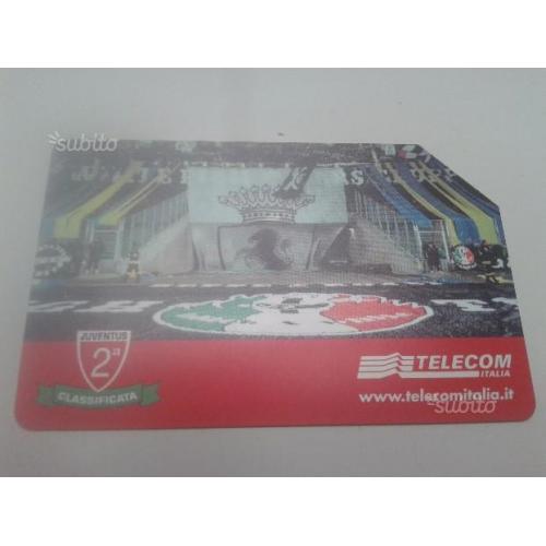 Scheda telefonica della curva sud juve