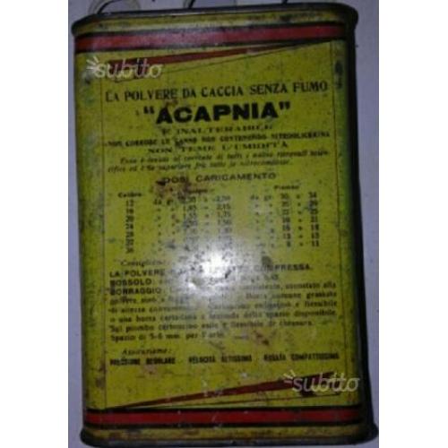 Scatola polvere da sparo vintage