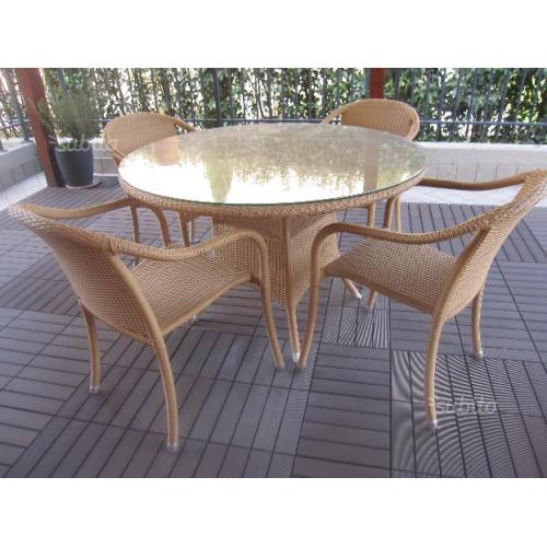 Set da giardino in polirattan