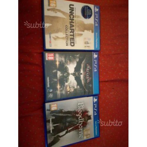PS4 Batman arkham night,Uncharted e Bloodborne
