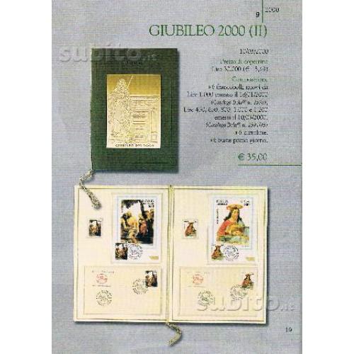 Giubileo 2000 folder filatelico