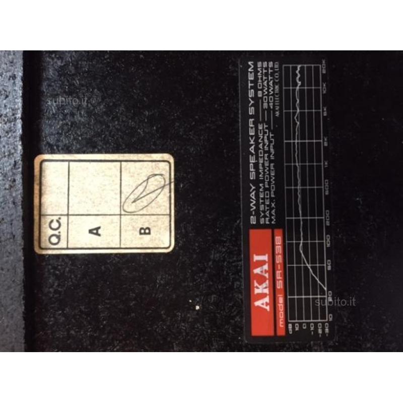 Casse AKAI SR S38