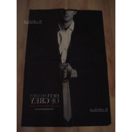 50 SFUMATURE DI GRIGIO due poster grandi cinema