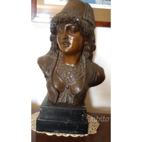Busto di bronzo inizio 900