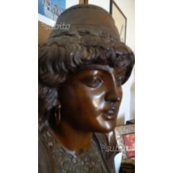 Busto di bronzo inizio 900
