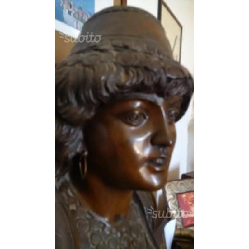 Busto di bronzo inizio 900