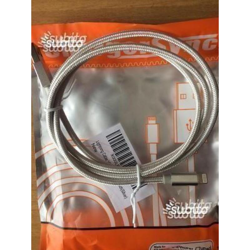 Cavo lightning per iPhone in nylon 1,2 *NUOVO