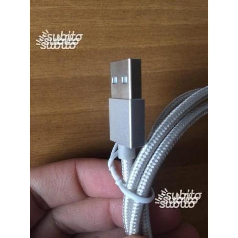 Cavo lightning per iPhone in nylon 1,2 *NUOVO