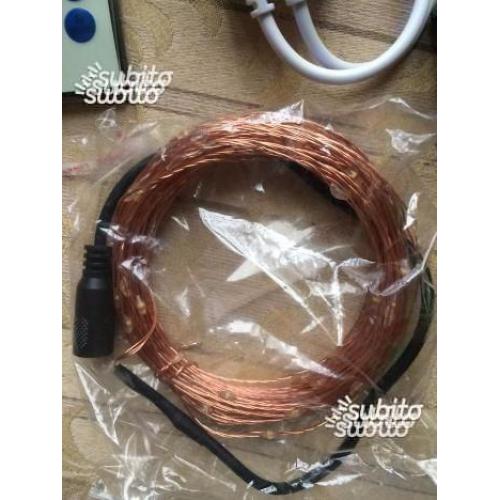 Striscia 100 LED bianca con telecomando *NUOVA
