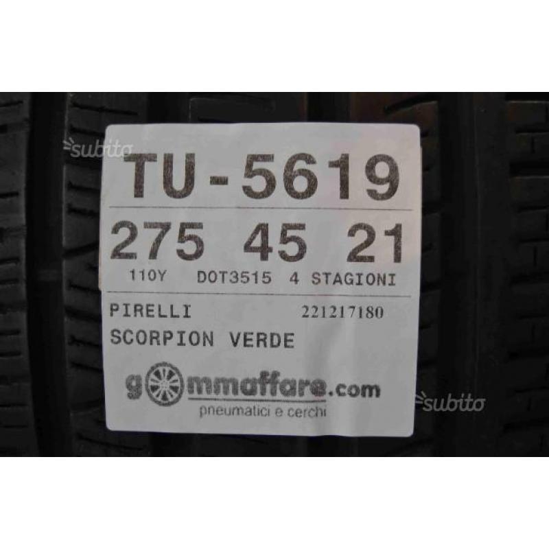 4 gomme 275/45 R21 Pirelli 4 stagioni TU-5619