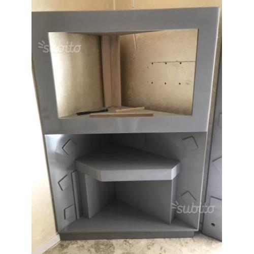 Mobile angolare porta TV con specchio