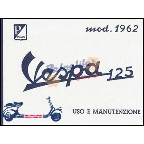 1639-PRD Libretto uso e manutenzione per Vespa 125